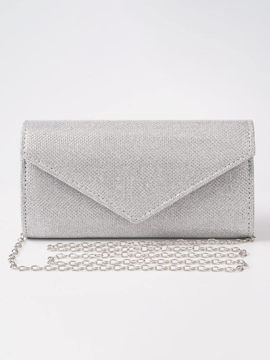 Daily Clutch Wedding Party Bling Metal Chain