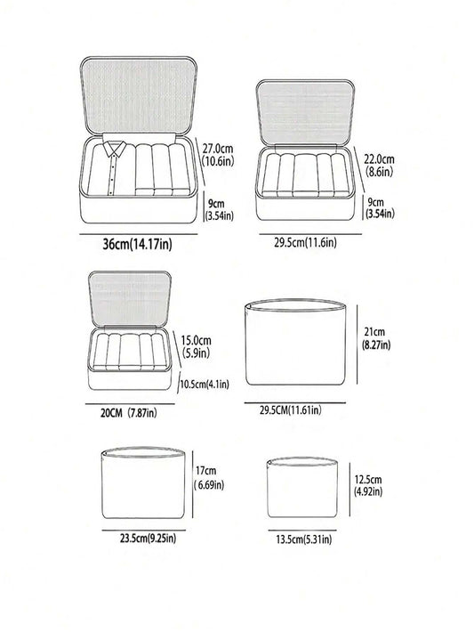 Letter Printed Travel Storage Bags