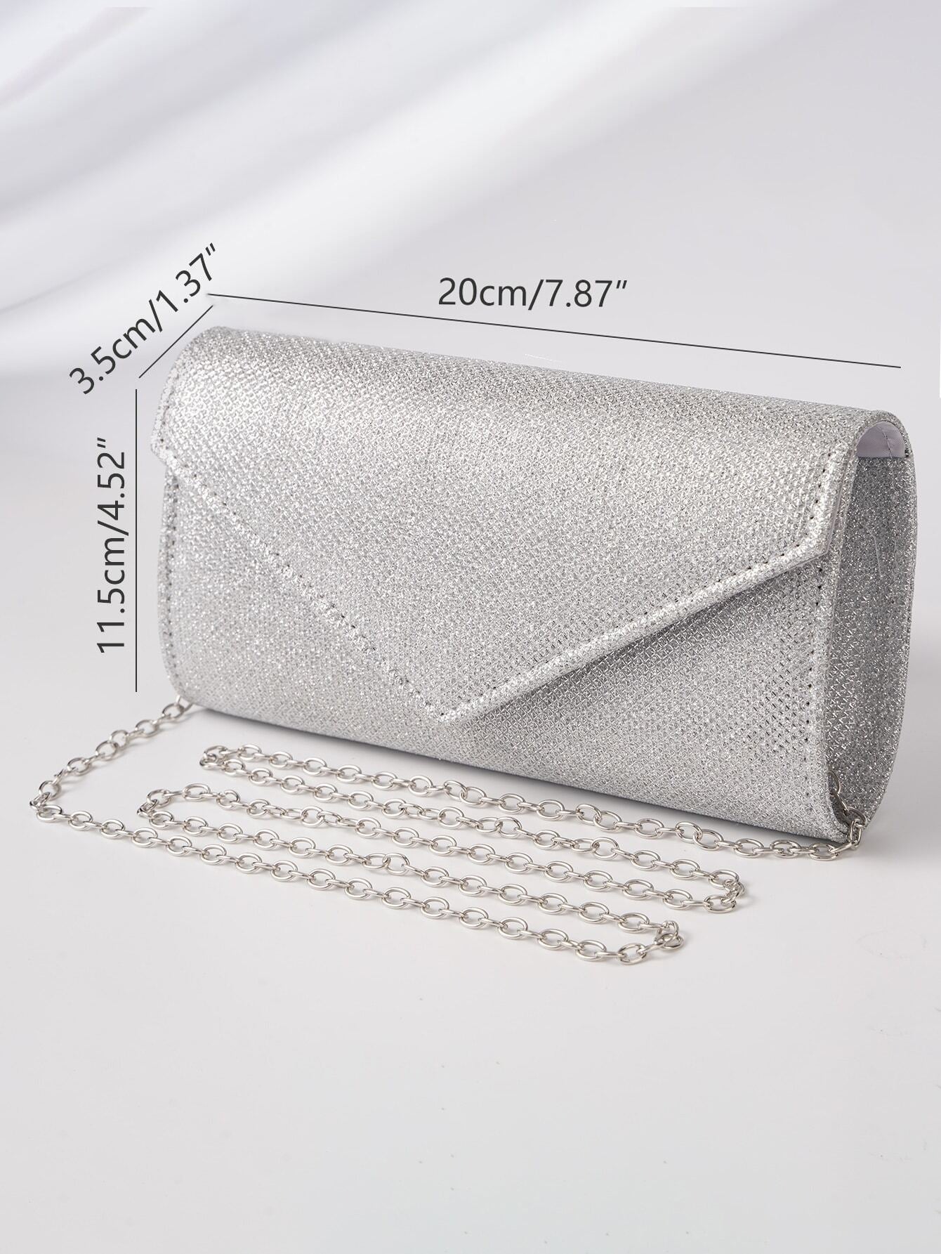 Daily Clutch Wedding Party Bling Metal Chain
