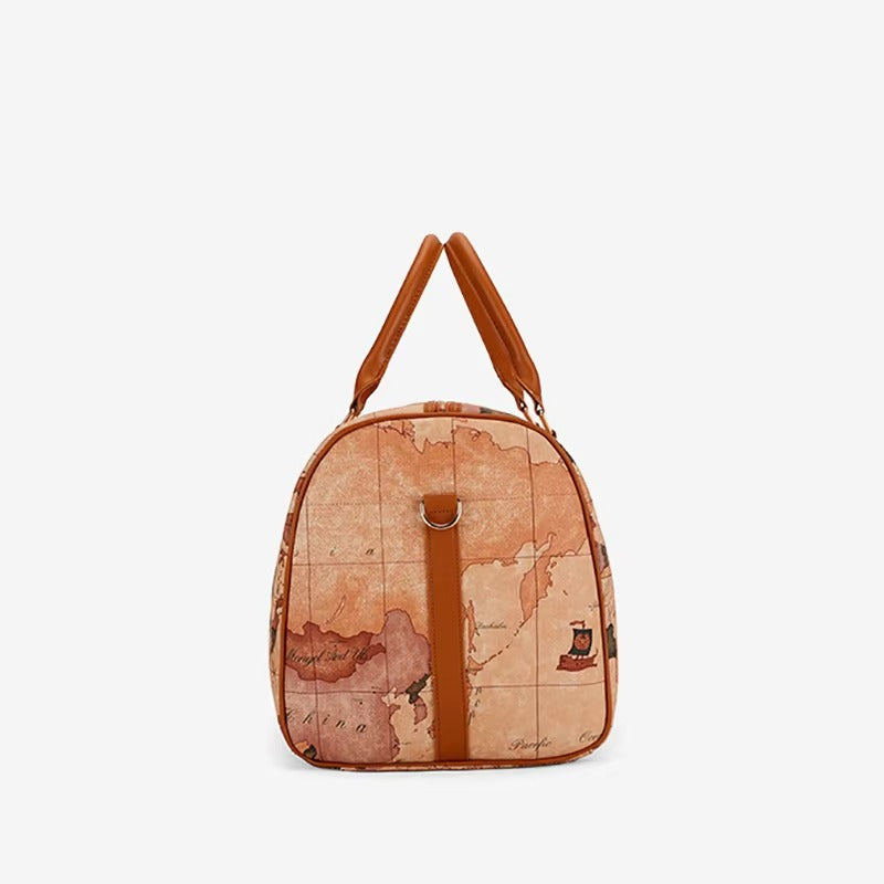 Vintage PU Leather Travel Duffle Bag