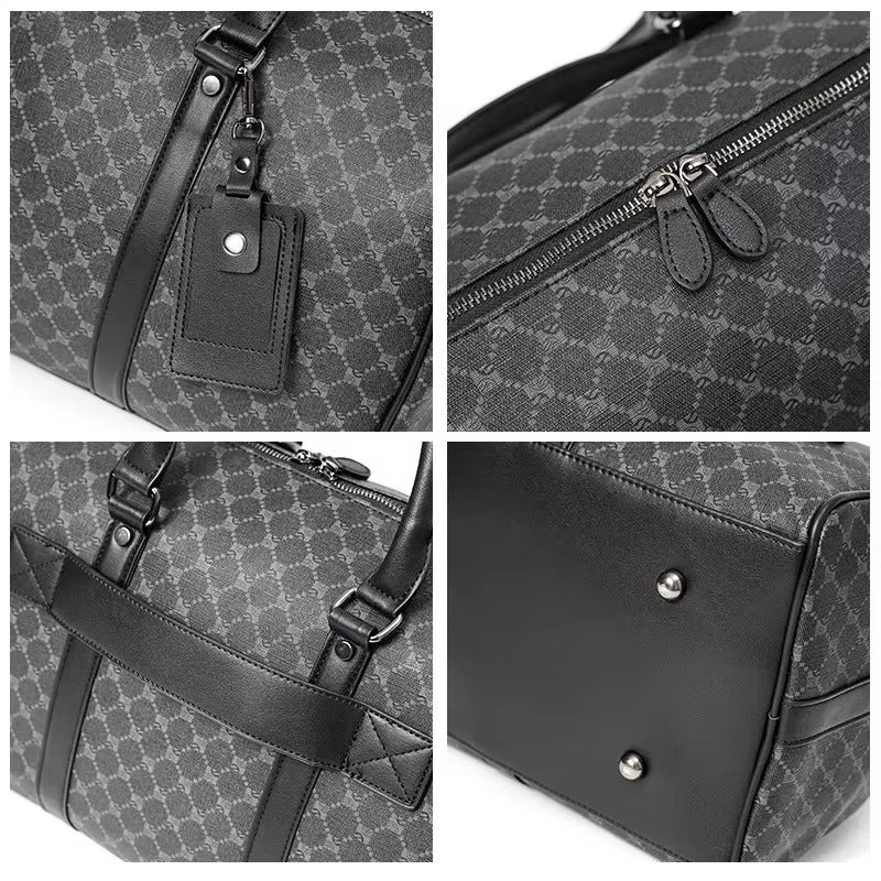 Large Leather Travel Tote Bag