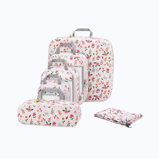 Floral Expandable Packing Cube Set