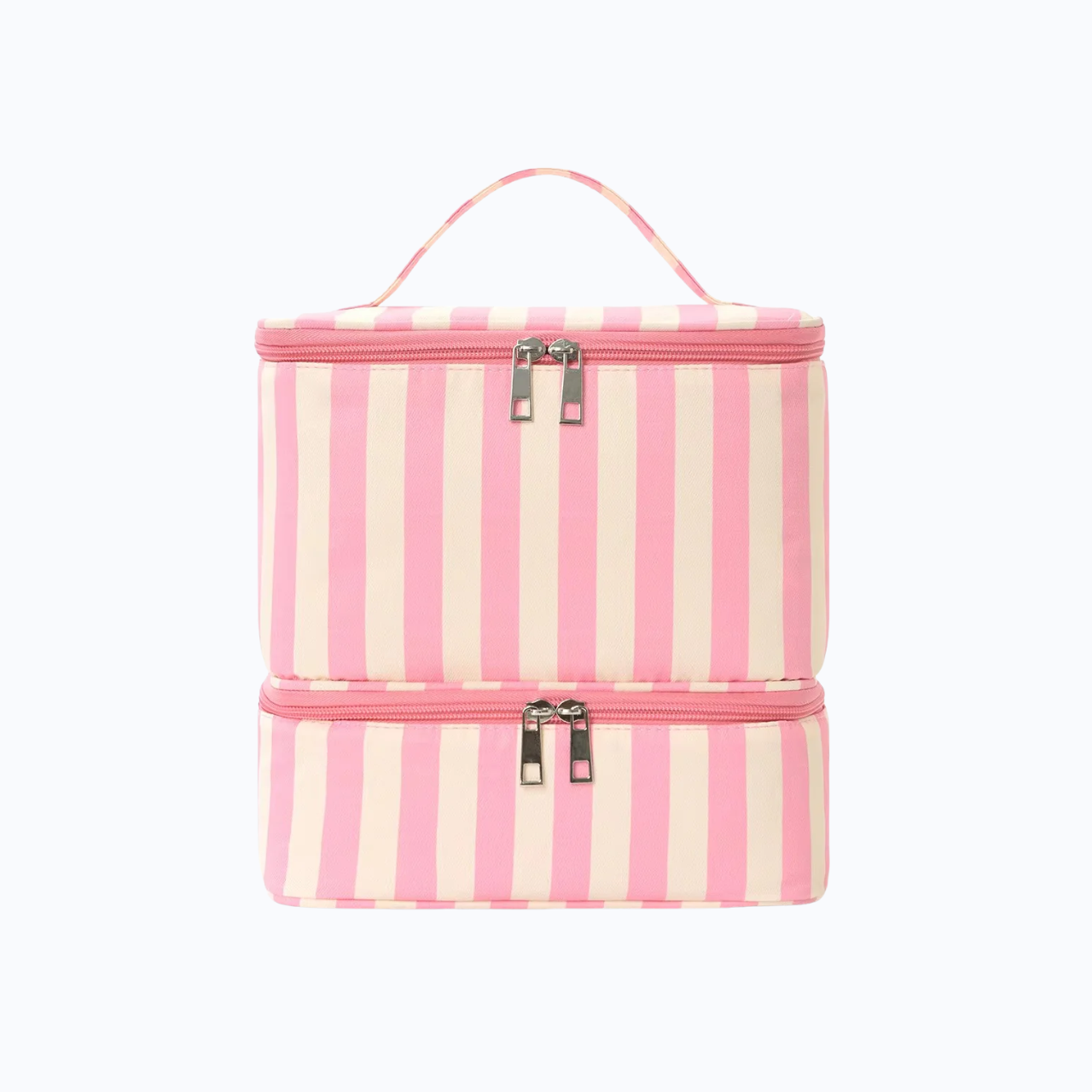 Large Capacity Striped Makeup Case
