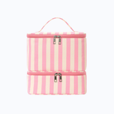 Large Capacity Striped Makeup Case