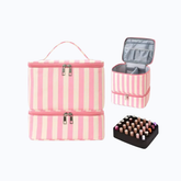 Large Capacity Striped Makeup Case