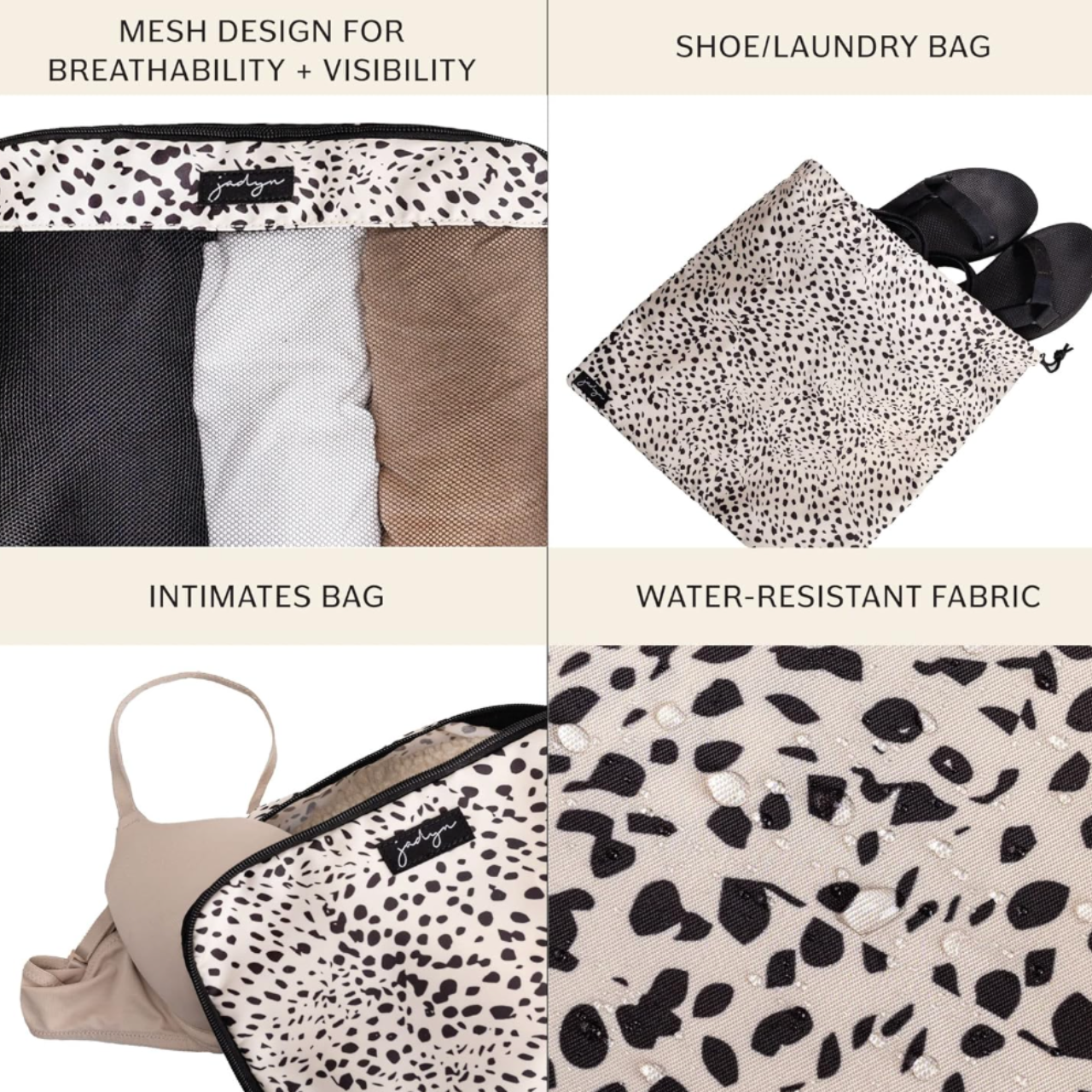 Premium Cheetah Packing Cubes Set