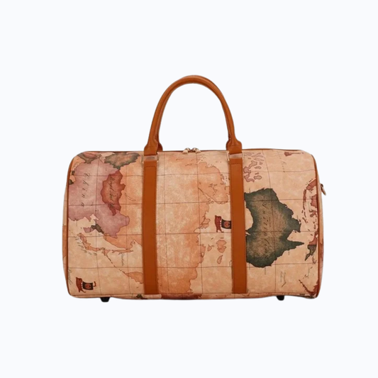 Vintage PU Leather Travel Duffle Bag